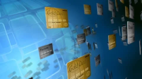 Credit Card Stream Stock Footage 8961193