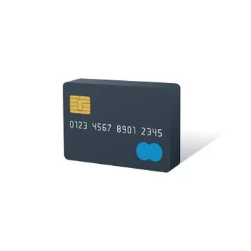 Credit card template Stock Illustration