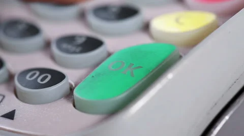 Credit Card Terminal Stock Footage 46262005