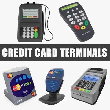 Credit Card Terminals 3D Models Collection 3D Model