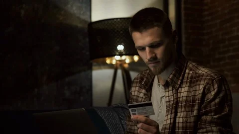Credit Card Use. Stock Footage 105438290