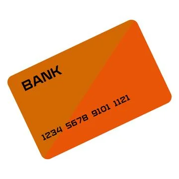 Credit Card Vector Flat Icon. Online payment. Debit Card Cash withdrawal. Min Stock Illustration