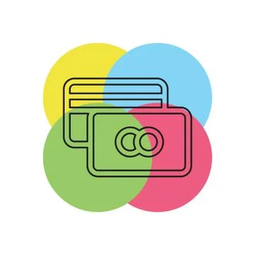 Credit Card vector icon Stock Illustration