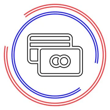 Credit Card vector icon Stock Illustration
