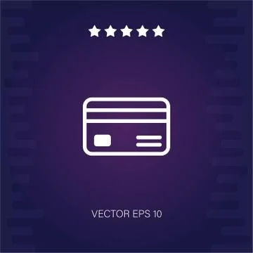 Credit card vector icon Stock Illustration