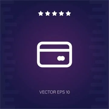 Credit card vector icon Stock Illustration