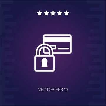 Credit card vector icon Stock Illustration