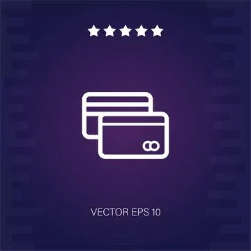 Credit card vector icon Stock Illustration