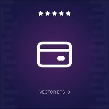 Credit card vector icon Stock Illustration
