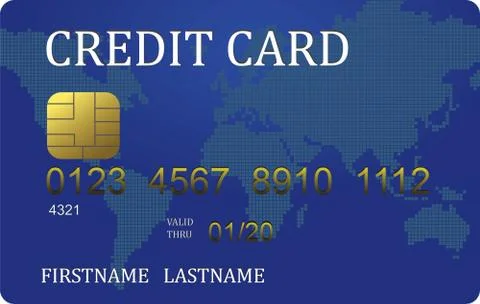 Credit card vector Stock Illustration