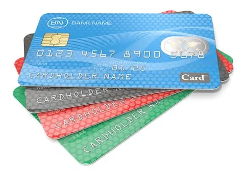 Credit Cards. Stock Illustration