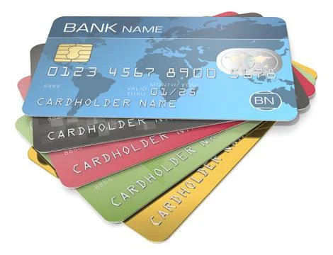 Credit Cards. Stock Illustration