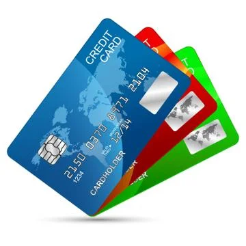 Credit cards set Stock Illustration