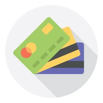 Credit Cards Stack Stock Illustration