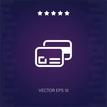 Credit cards vector icon Stock Illustration