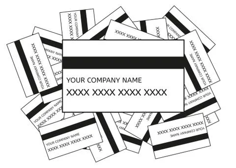 Credit cards vector Stock Illustration