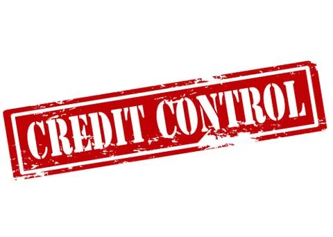 Credit control Illustrazione stock
