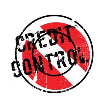 Credit Control rubber stamp Stock Illustration