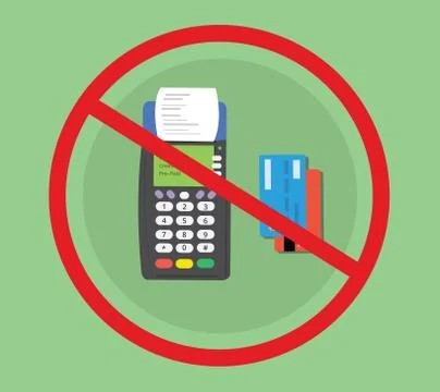 Credit debit card machine Stock Illustration