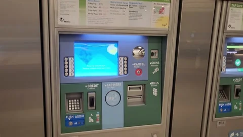 Credit Debit Card Reader Machine Public ... | Stock Video | Pond5