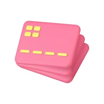 Credit debit card stack financial banking e money shopping account identity.. イラスト素材