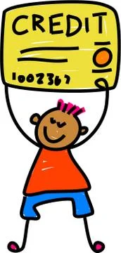 Credit Kid Stock-Illustration