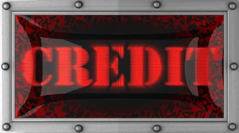 Credit on led Stock Footage 8693228
