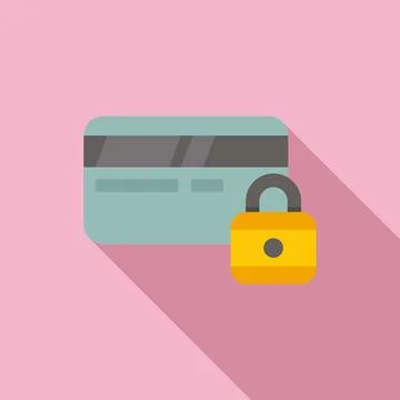 Credit money icon flat vector. Card error イラスト素材