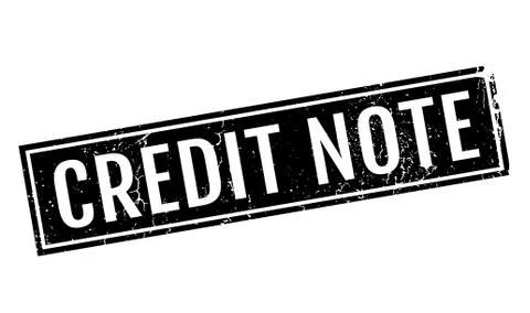 Credit Note rubber stamp Stock Illustration