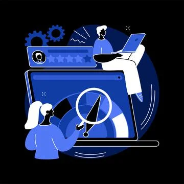 Credit rating abstract concept vector illustration. 스톡 일러스트