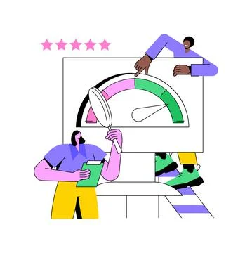 Credit rating abstract concept vector illustration. Stock Illustration