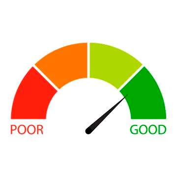 Credit rating indicator Stock Illustration