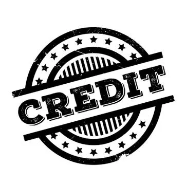 Credit rubber stamp Stock Illustration