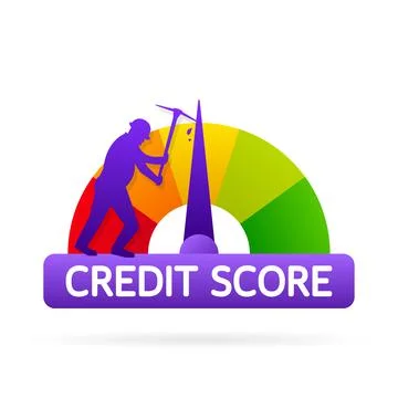 Credit score concept icon. Document concept.Vector illustration design Иллюстрация