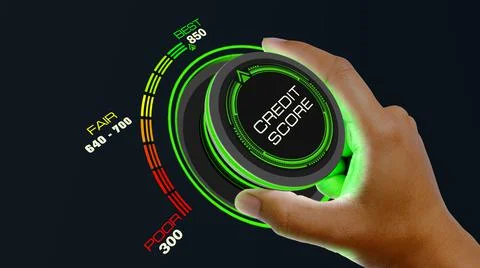 Credit Score Concept 스톡 일러스트