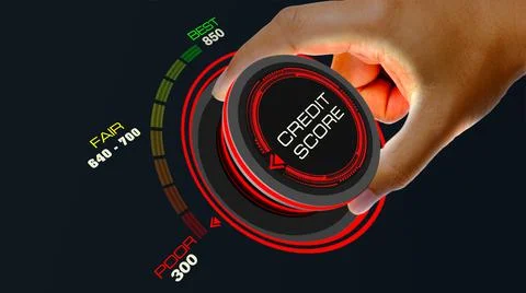 Credit Score Concept Illustrazione stock