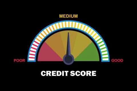 Credit score concept Illustrazione stock
