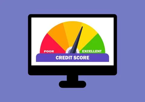 Credit score concept Stock Illustration
