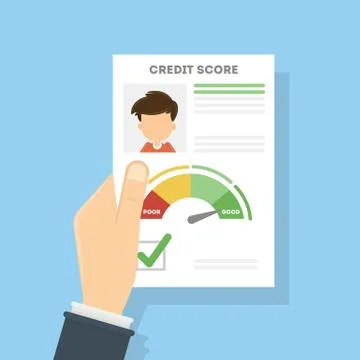Credit score document. Stock Illustration