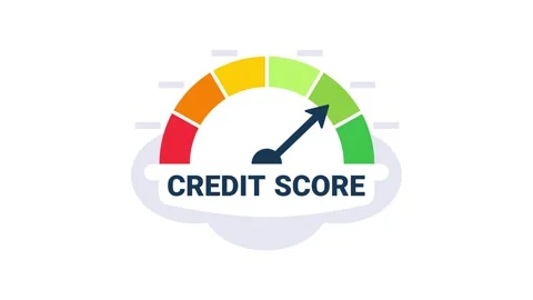 Credit Score Indicator Increasing on Whi... | Stock Video | Pond5