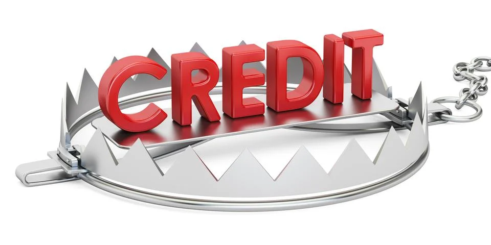 Credit trap, 3D rendering Stock Illustration