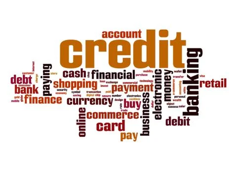 Credit word cloud Stock Illustration