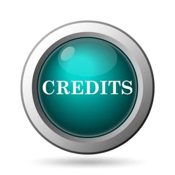 Credits icon. internet button on white background.. Stock Illustration