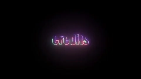 Credits Text Animation | Rolling Motion Graphic MP4 Stock Footage 324801825