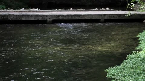 Creek bridge.mp4 Stock Footage 8849938
