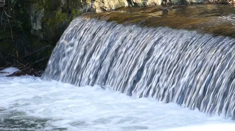 Creek Close Up Slow Motion Winter Stock Footage 47085552