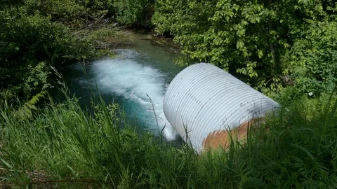 Creek Culvert. Stock Footage 110716648