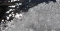 Creek Frosting Winter Background Cold Wintry Fractals Icicle Ice Flowers River 4k or 4k+ Resolution