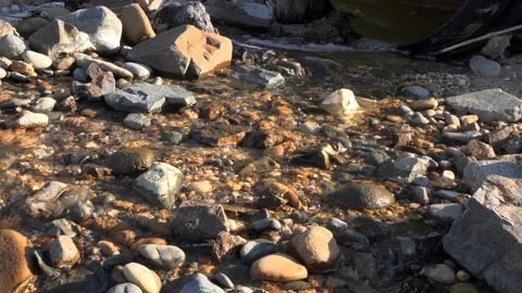Creek in the mountains close-up Stock Footage 131175871
