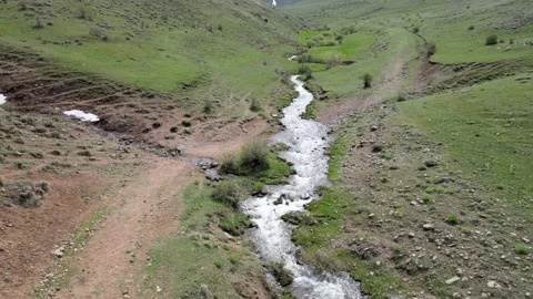 Creek Nature Drone Stock Footage 274262110